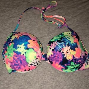 PINK push up swim top